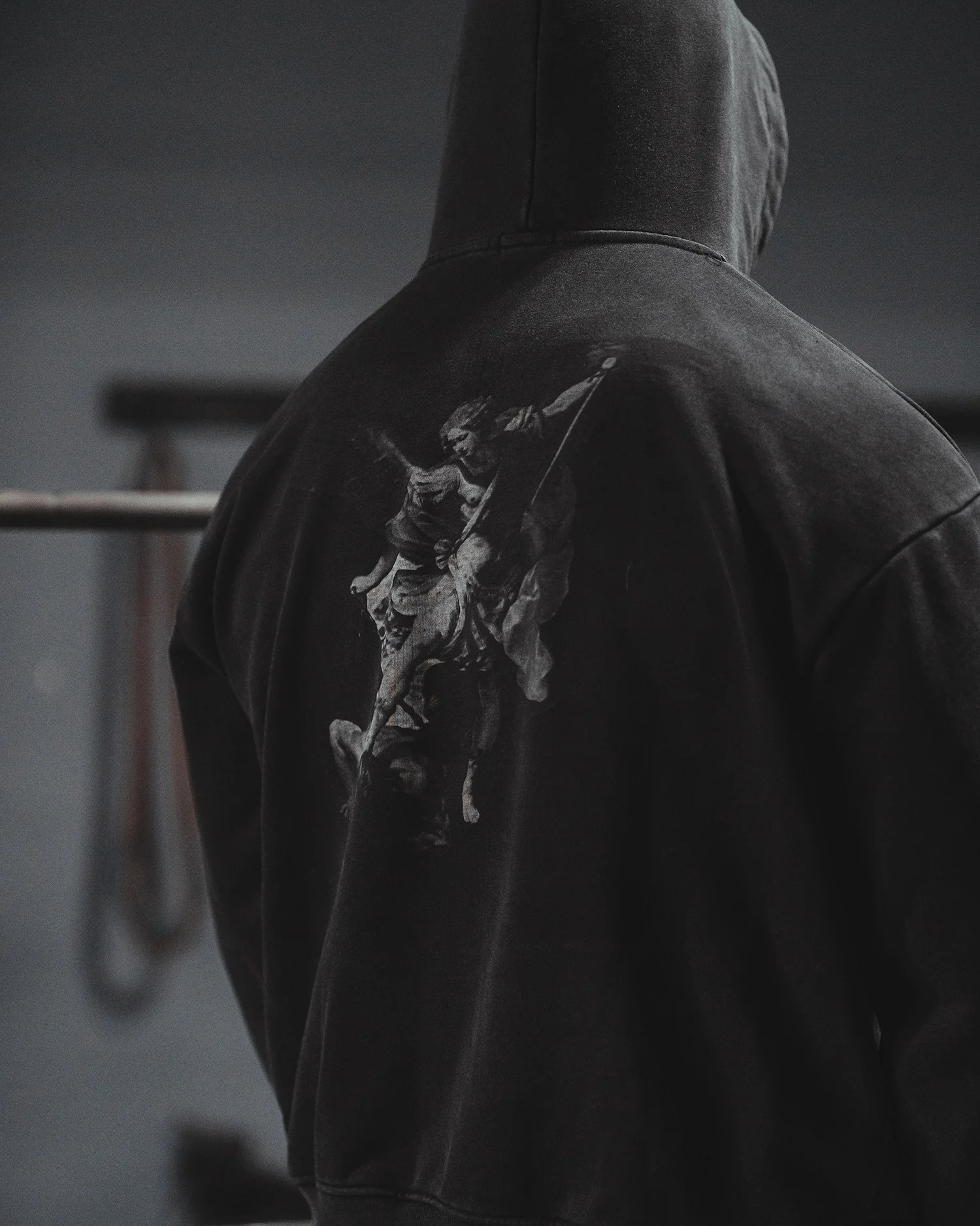 Archangel Michael Hoodie - Acid Wash - Image 3