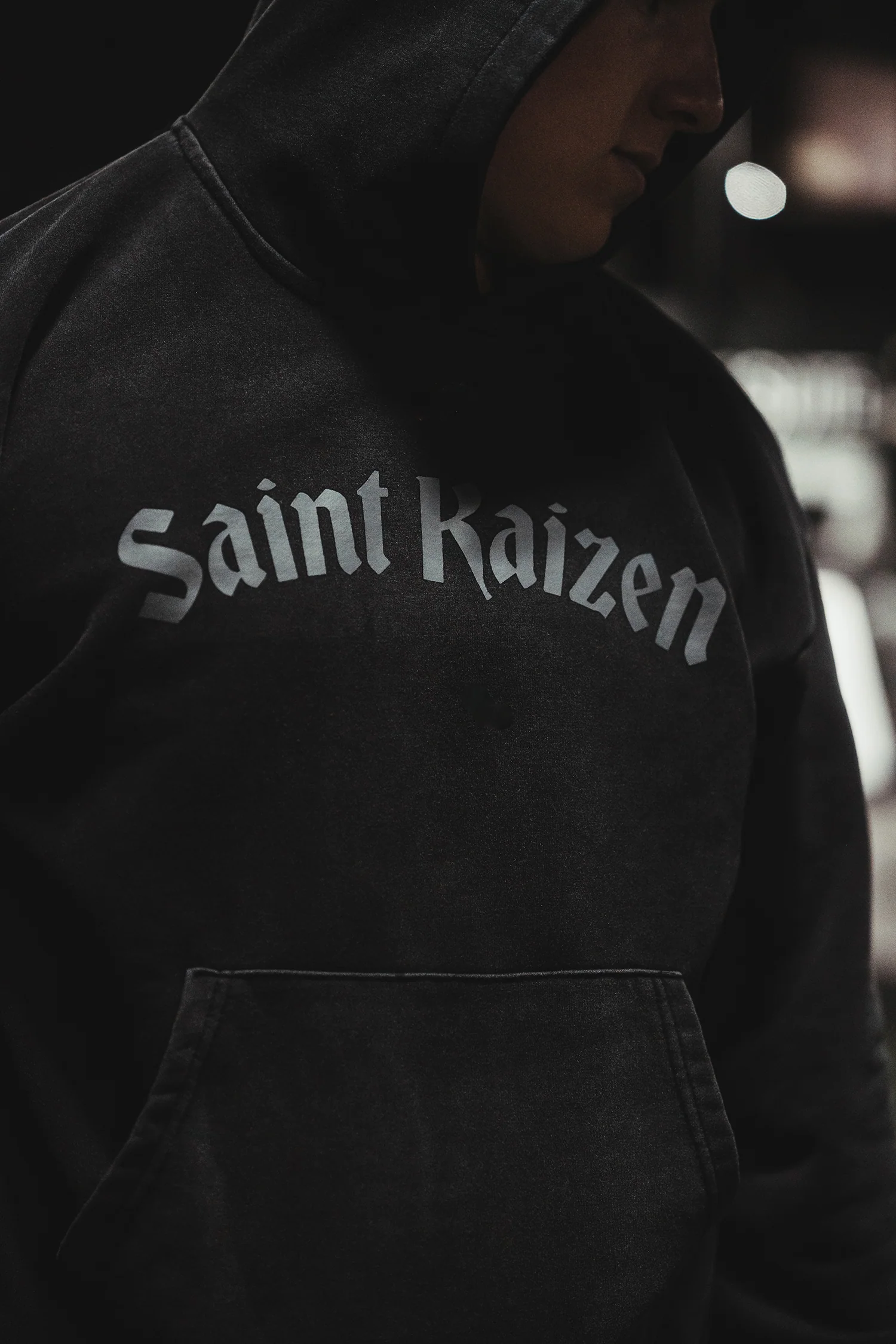 Archangel Michael Hoodie - Acid Wash - Image 4