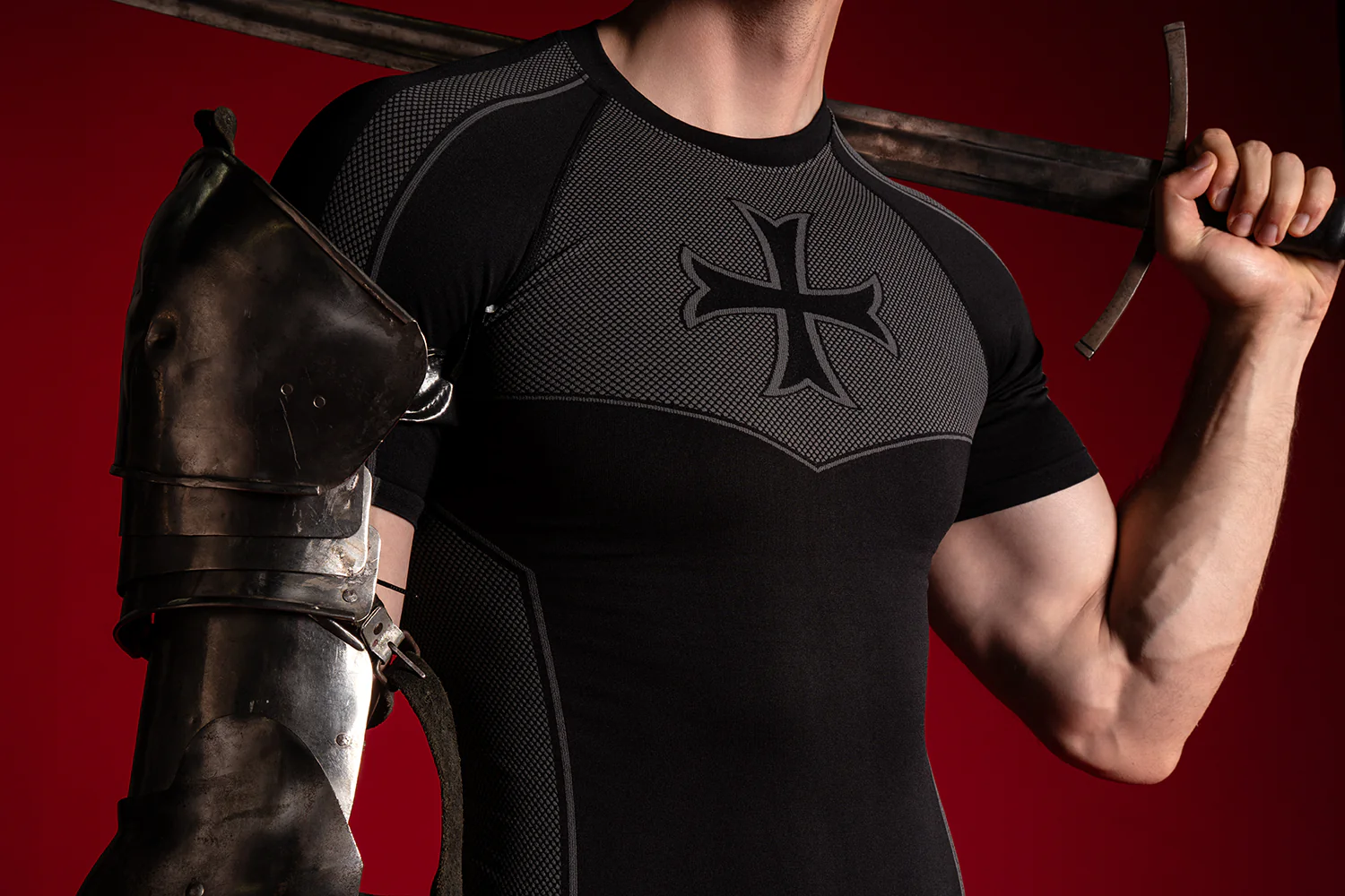 Crusader Cross Compression Tee - Image 11