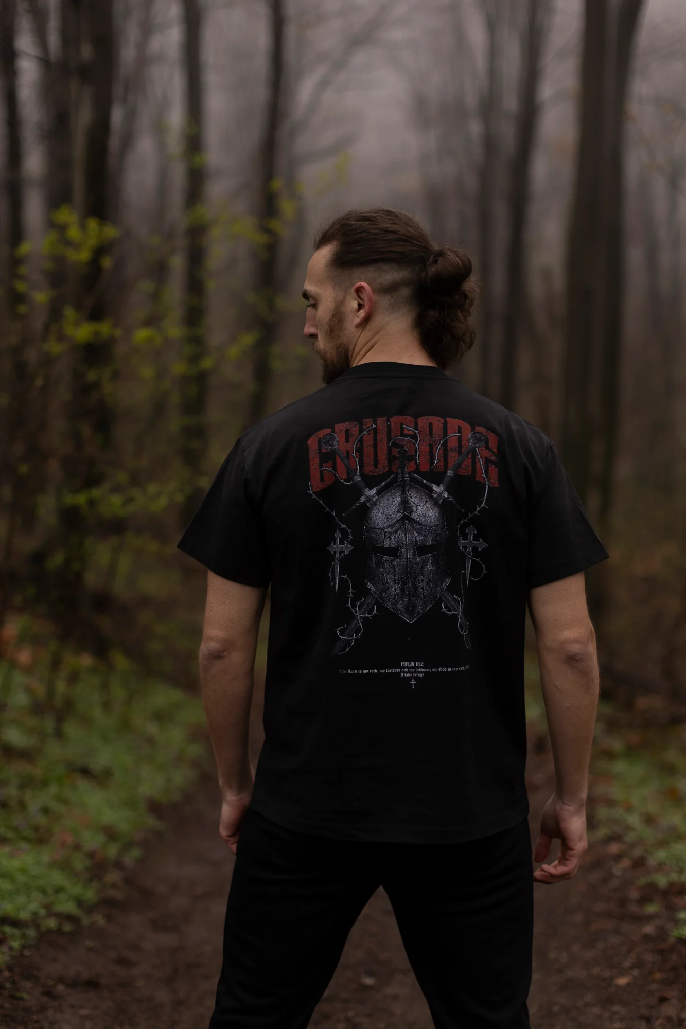 Crusader Helmet T-Shirt - Image 3