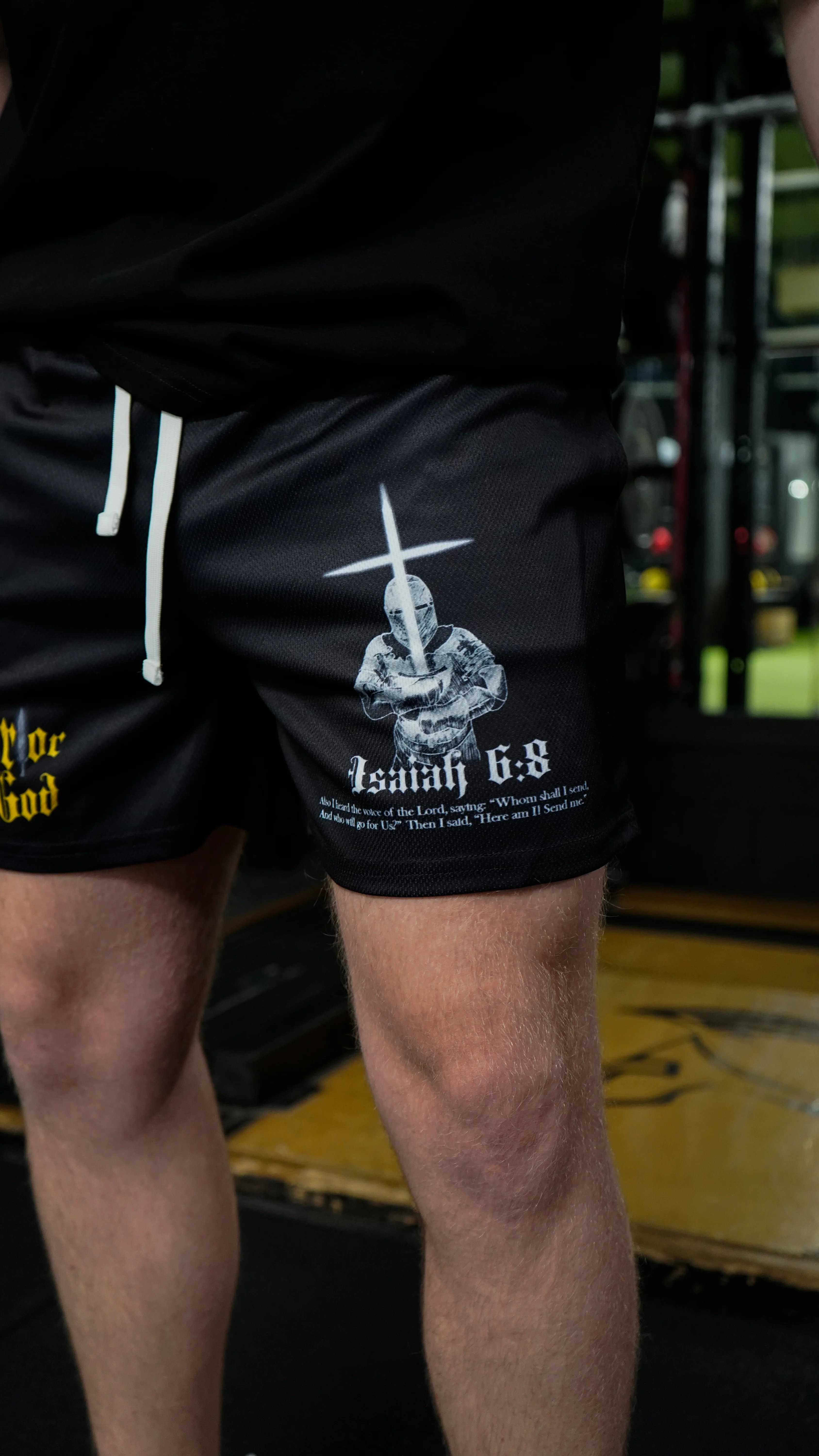 Crusader Mesh Shorts - Black - Image 3