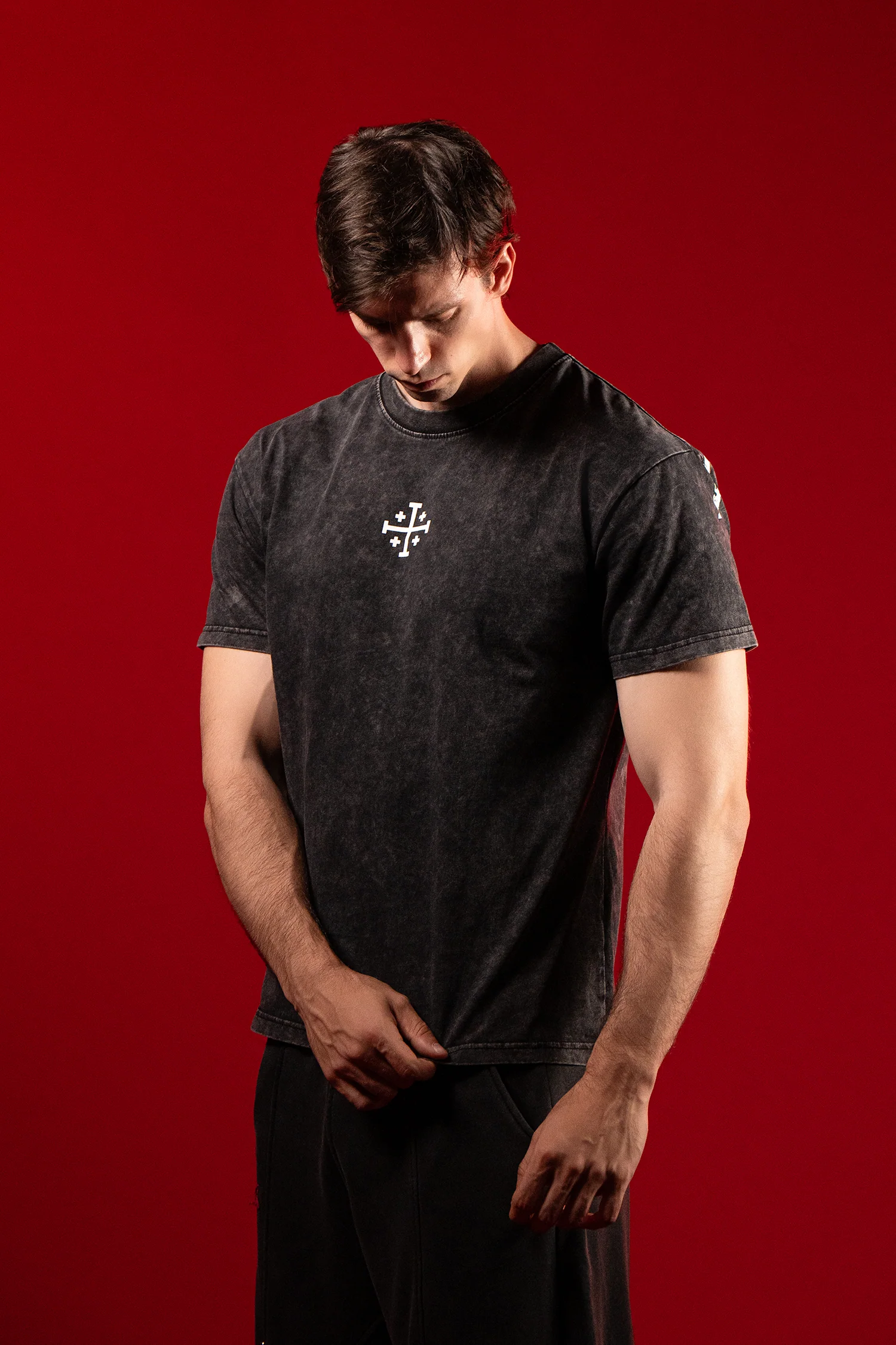 Deus Vult T-Shirt - Black - Image 6