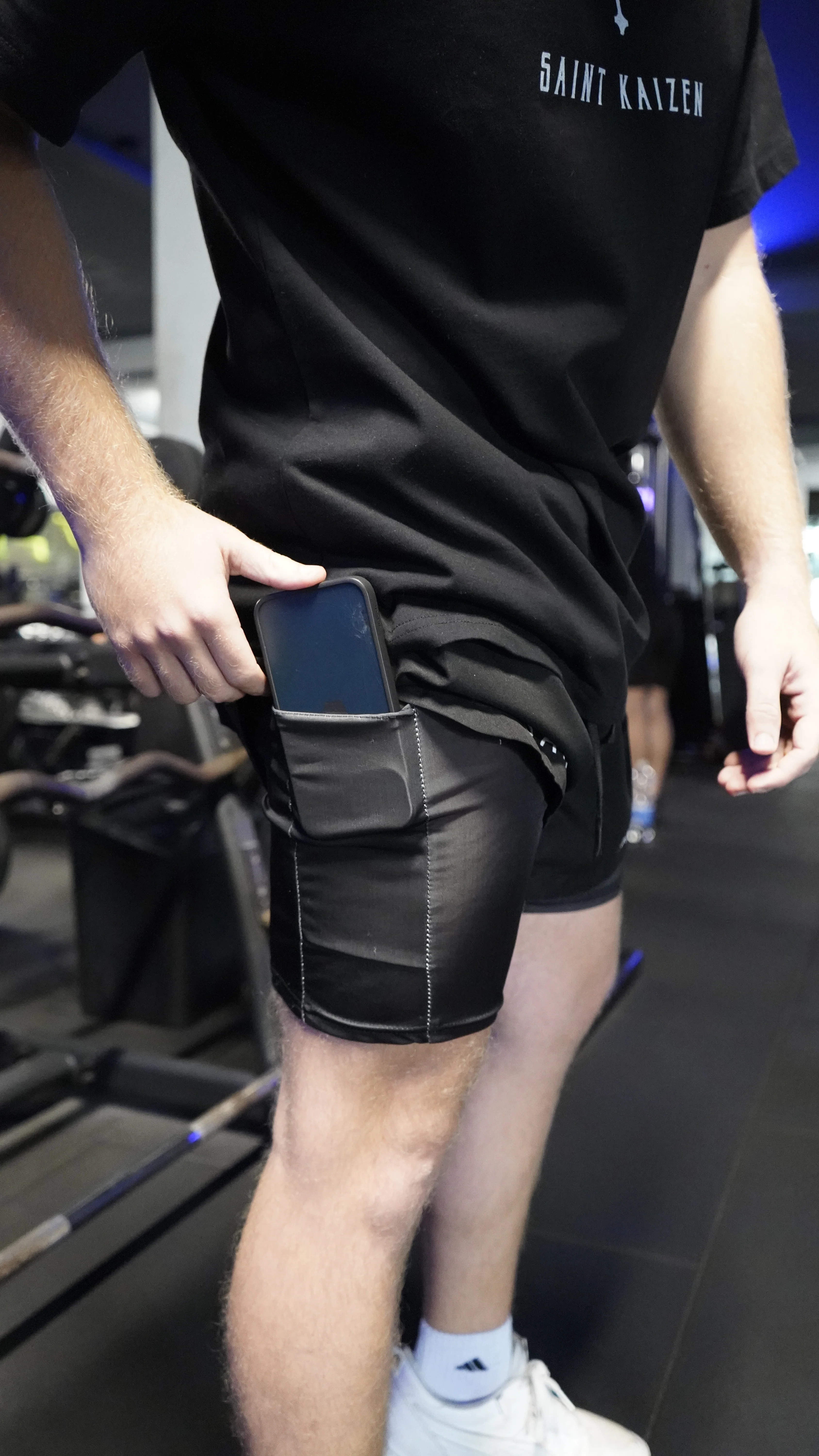 Isaiah 41:10 Performance Shorts - Black - Image 4
