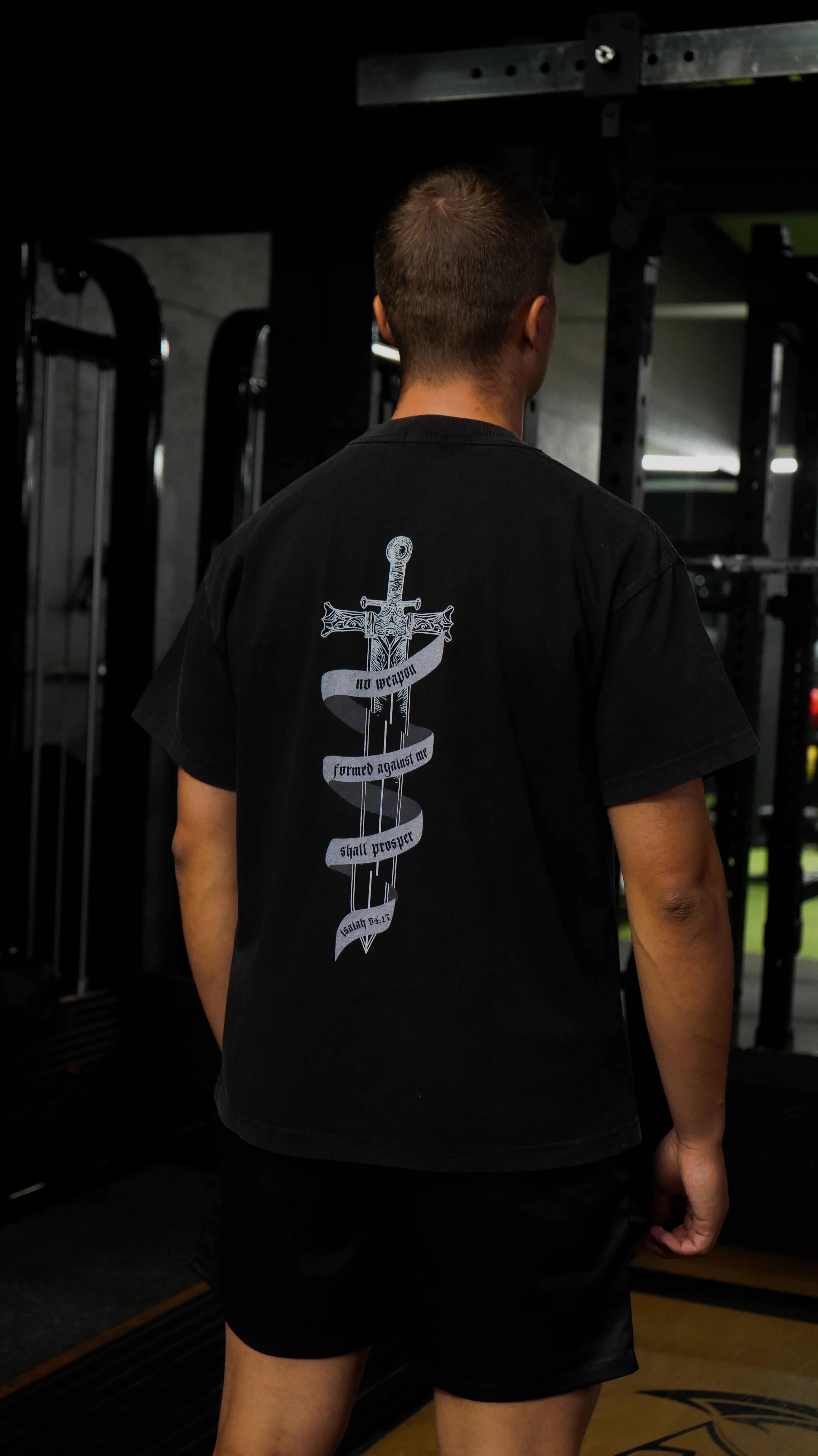 Isaiah 54:17 Sword T-Shirt - Image 3