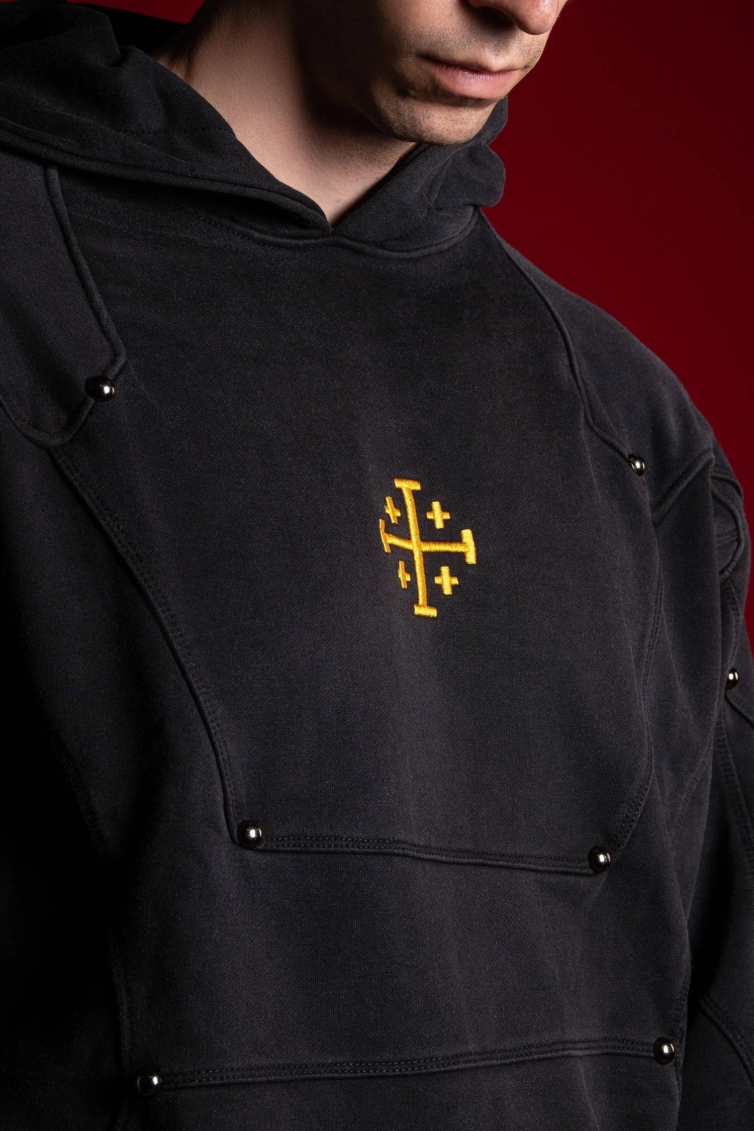 Jerusalem Cross Armor Hoodie - Image 6