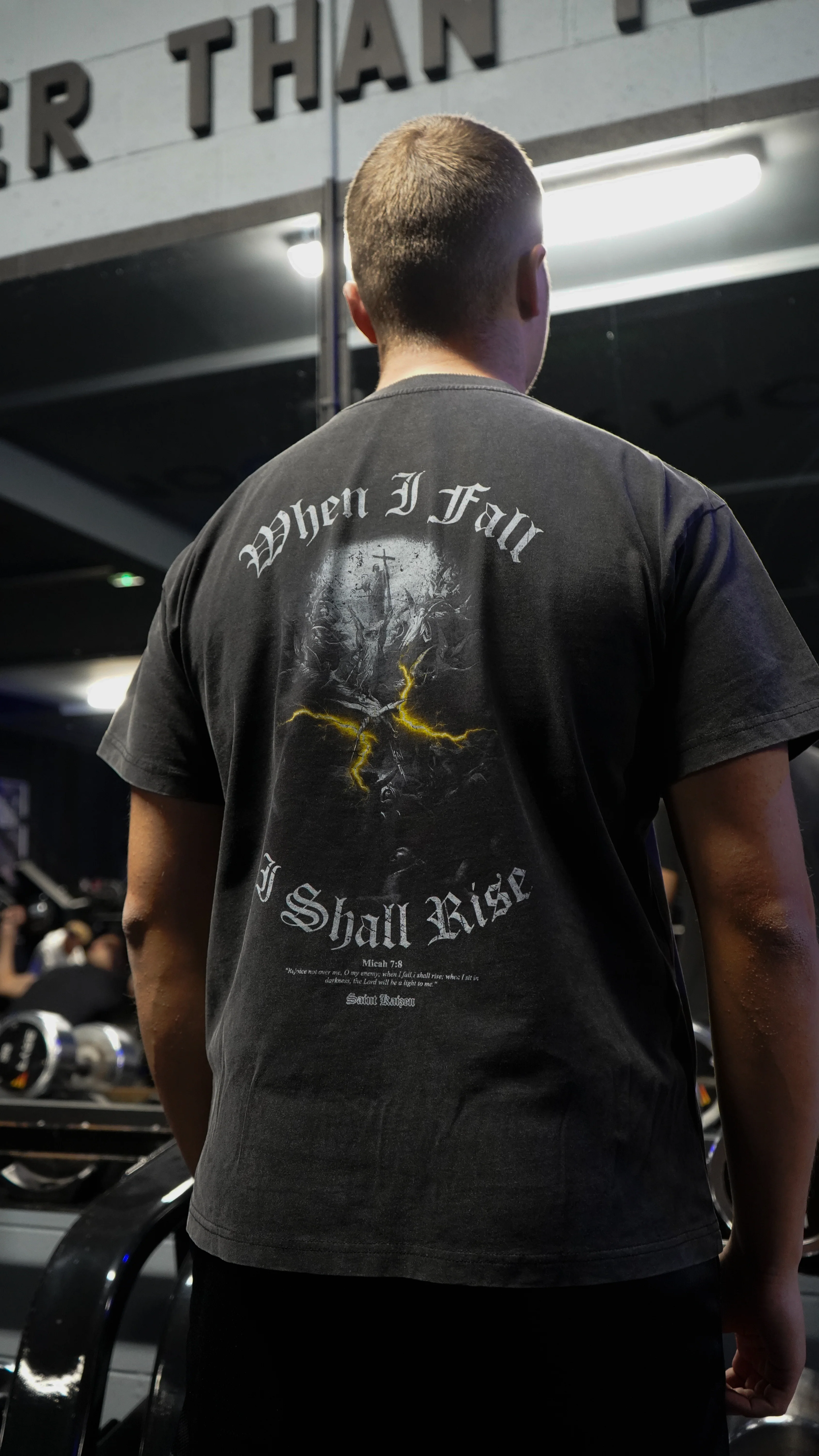 Light In The Darkness T-Shirt - Acid Wash - Image 3