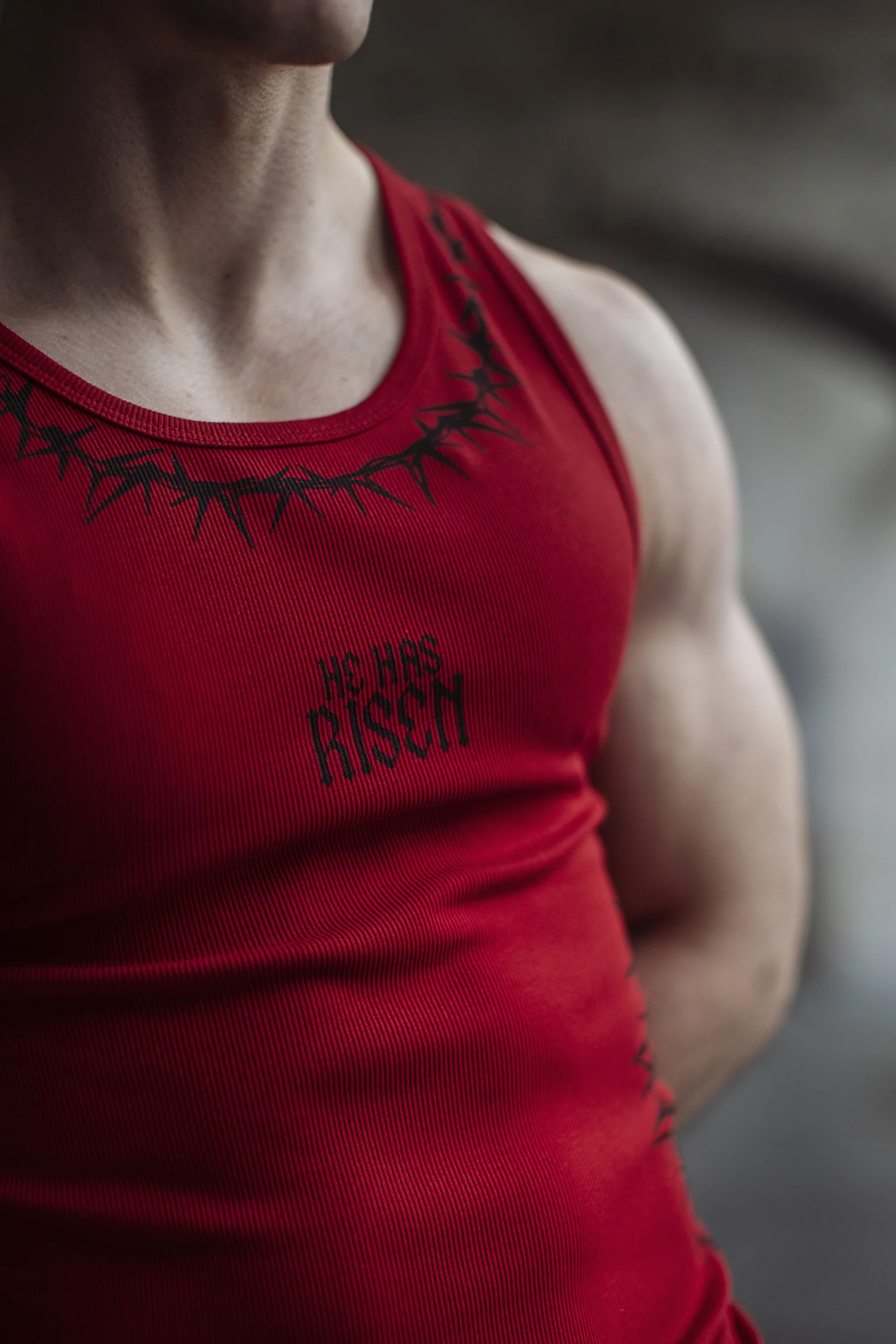 Risen Tank Top - Red - Image 4
