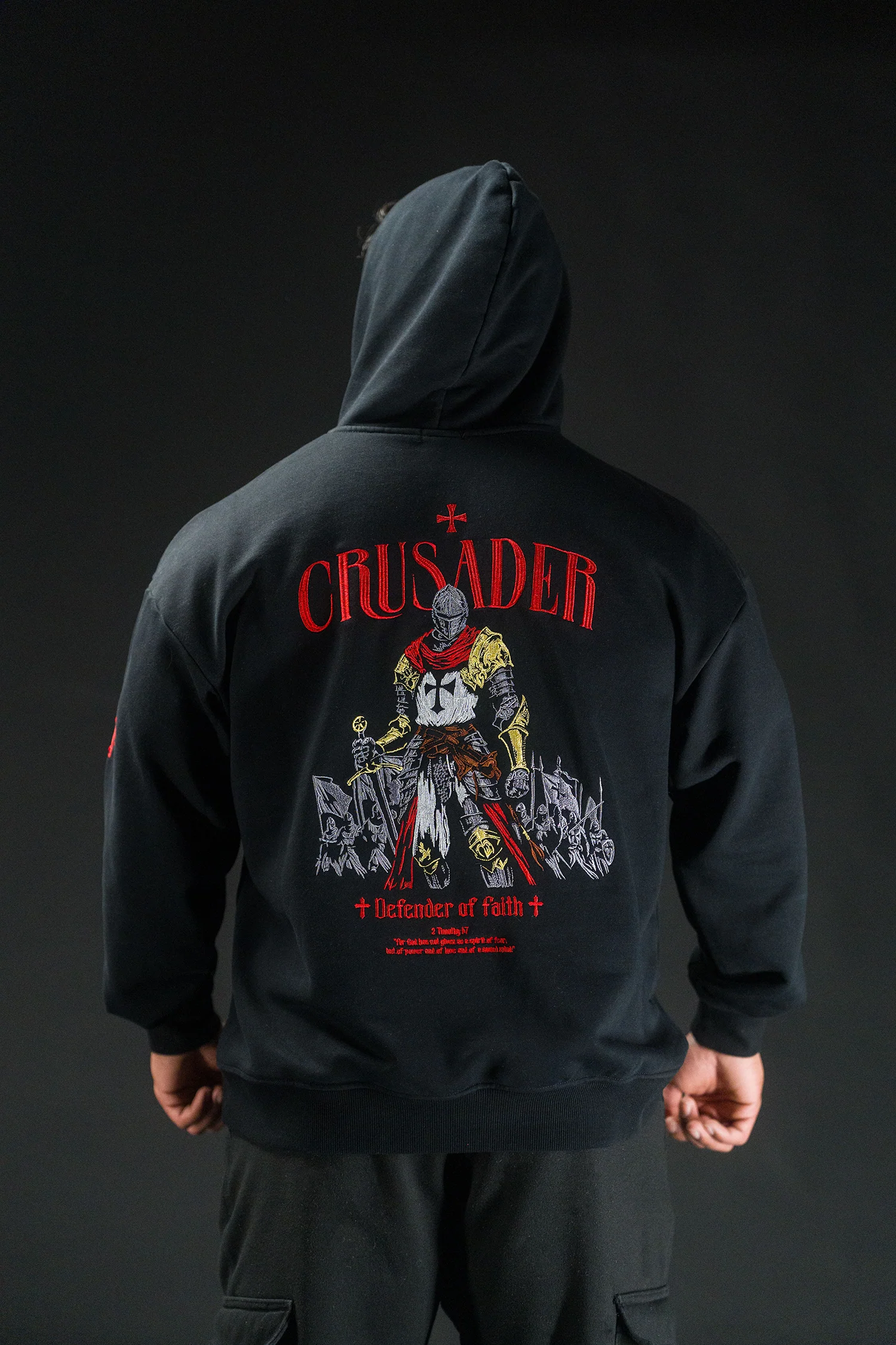 Soldier Embroidery Hoodie - Image 10