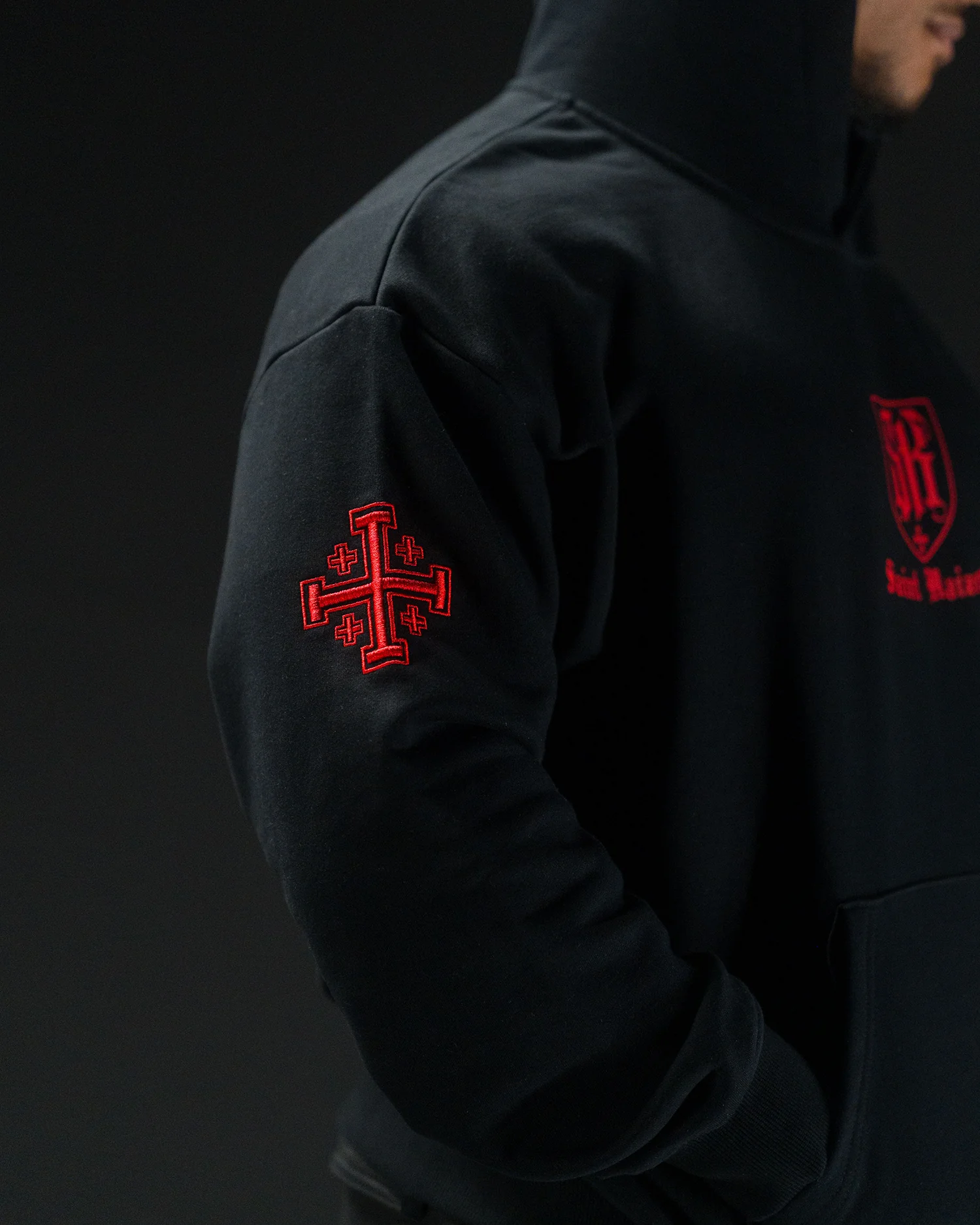 Soldier Embroidery Hoodie - Image 7
