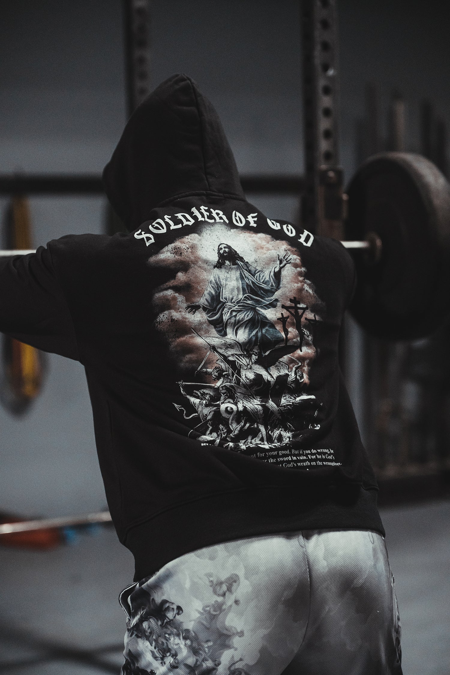 Soldier of God Hoodie Black - Image 5