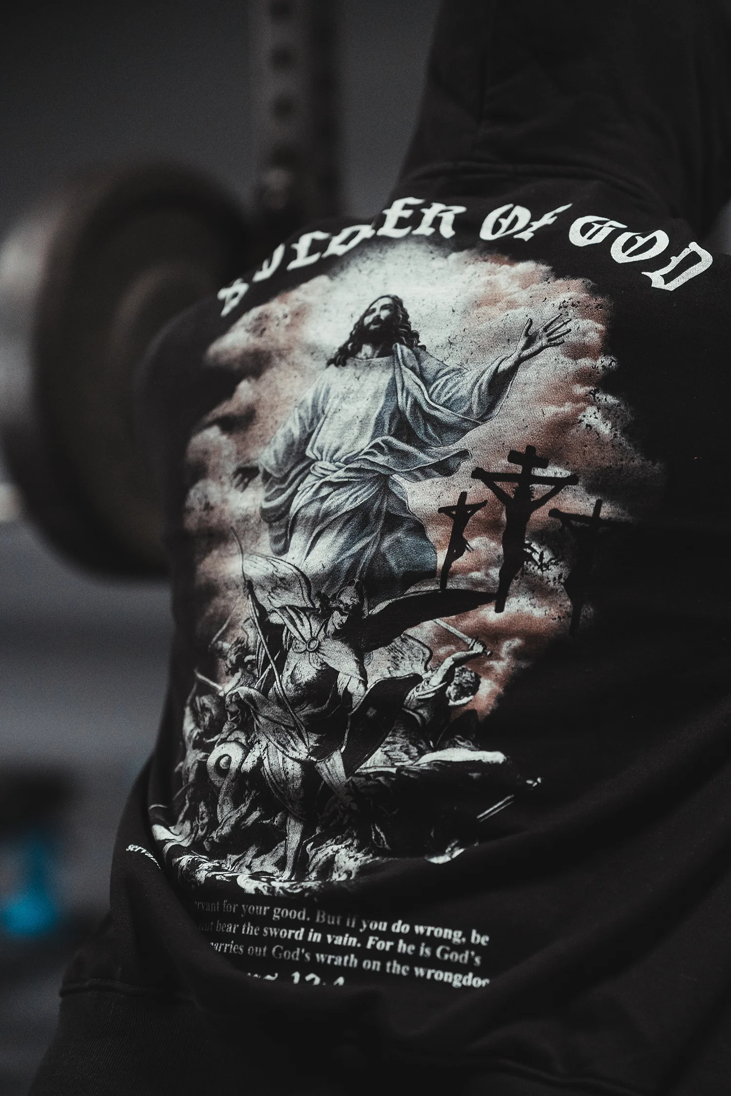 Soldier of God Hoodie Black - Image 6
