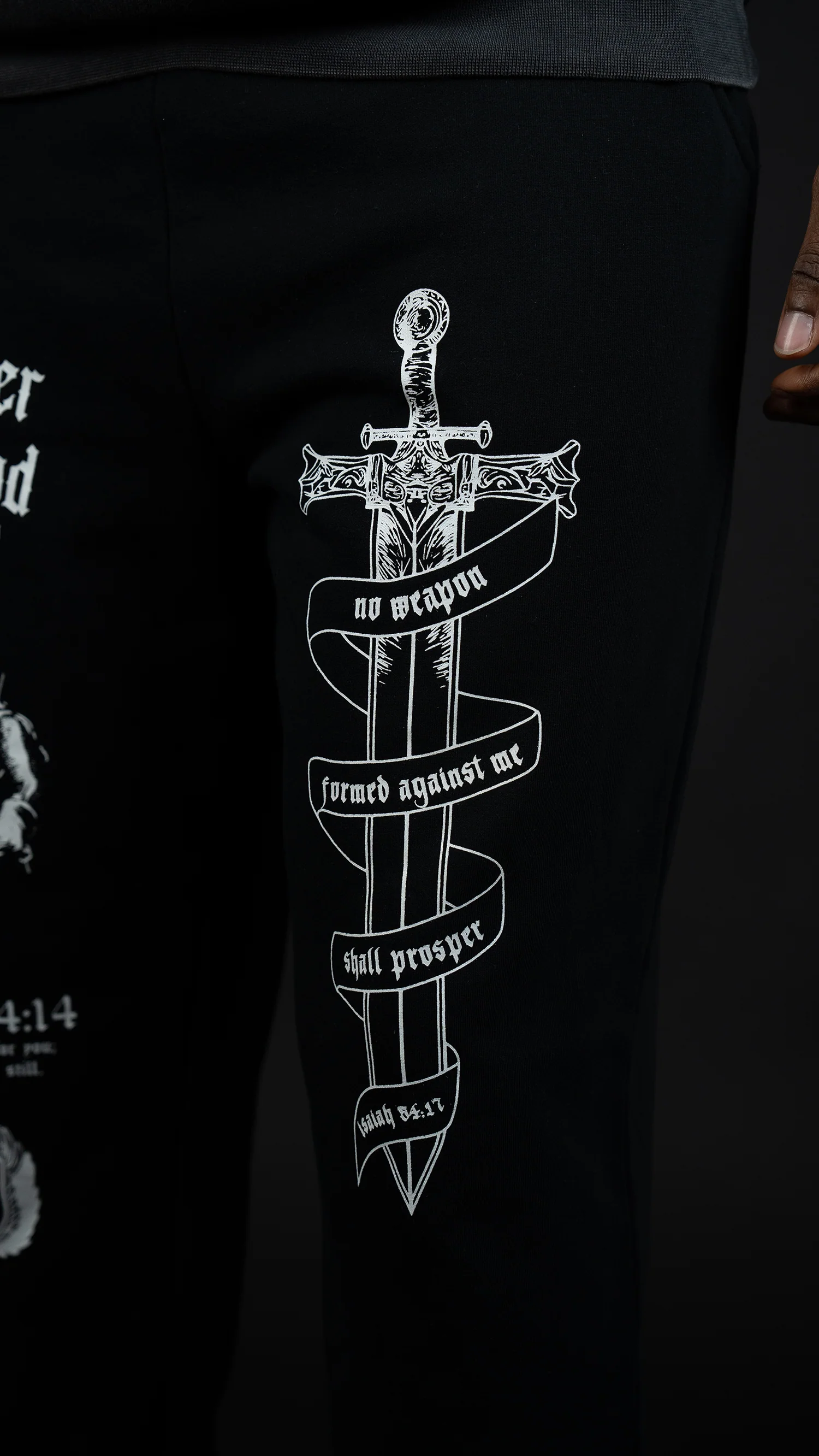 Soldier of God Joggers - Black - Image 4