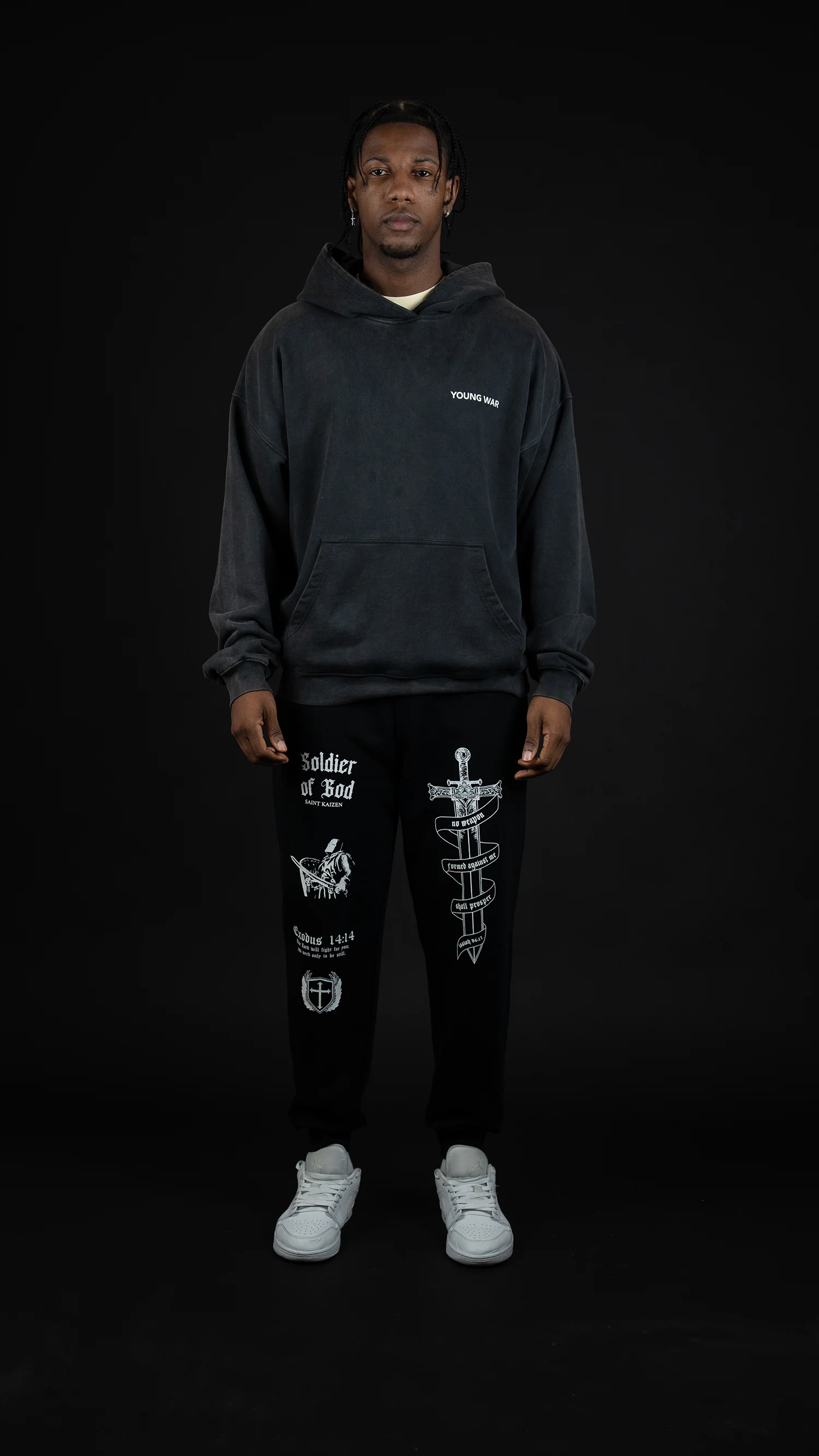 Soldier of God Joggers - Black - Image 6