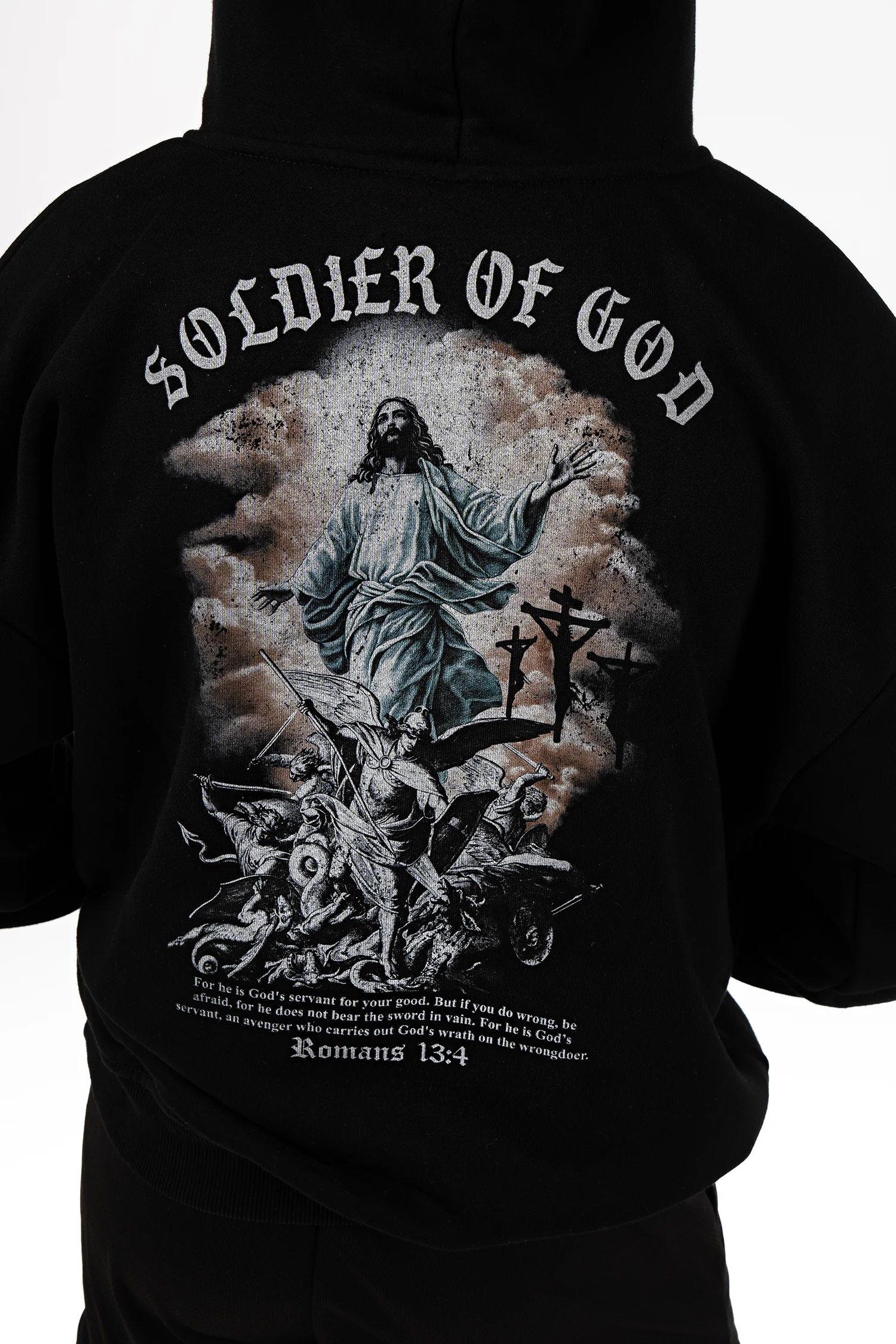 Soldier of God Youth Hoodie - Image 5