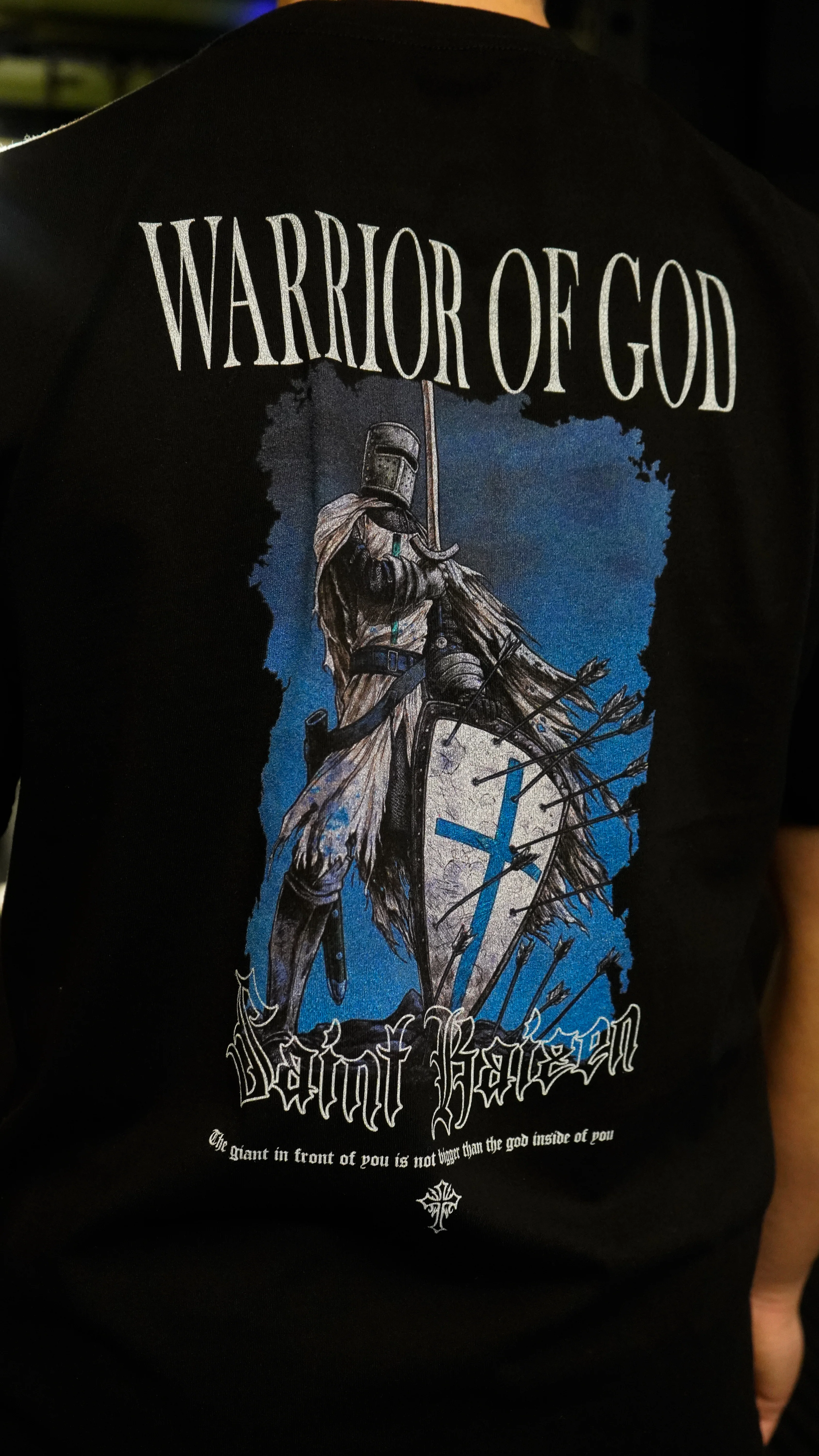 Warrior of God T-Shirt - Black - Image 3